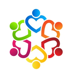 Team Heart 6 Team Heart 6 vector image
