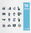 Cinema icons vector image