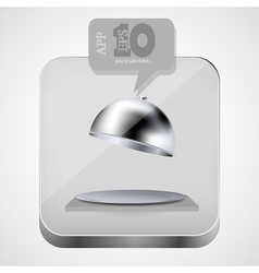 Open tray app icon vector image