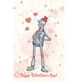 Valentines day background vector image