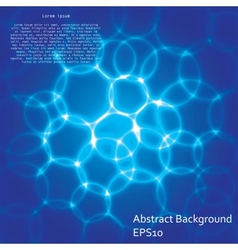 Luminescent bubbles vector image