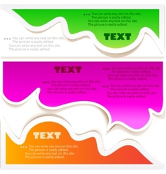 Colorful bubbles for speech vector image