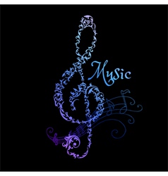 Musical Notes Abstract Background vector image