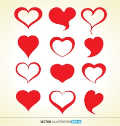 Red heart Red heart vector image