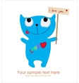 Cute Monster Card vector image