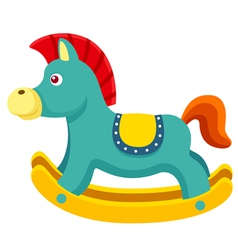Rocking horse vector image