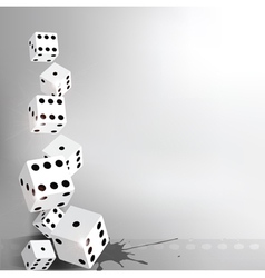 Dices background vector image