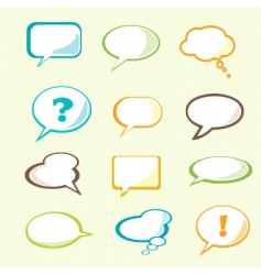 Speech bubbles vector image