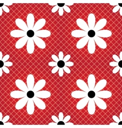 Daisy seamless background vector image