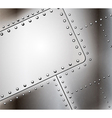 Riveted metal background vector image