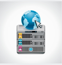Server icon vector image