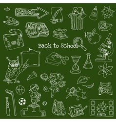 Back to School Doodles vector image