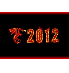 Year 2012 vector image