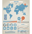 World Map Charts vector image
