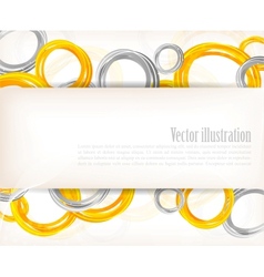 Abstract background with circles vector image