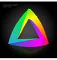 Abstract symbol impossible object triangle vector image