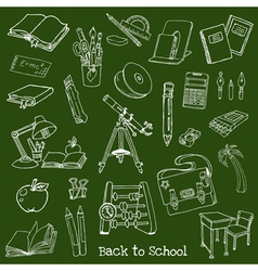 Back to School Doodles vector image