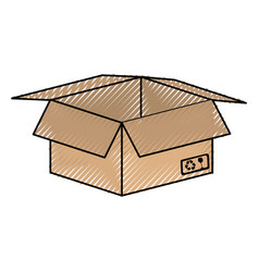 Box carton isolated icon vector image