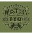 Western riders rodeo vector image