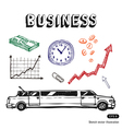 Business and finance icon set vector image