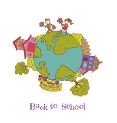 Back to School Doodles vector image
