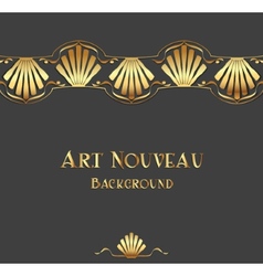 Vintage art nouveau ornament vector image