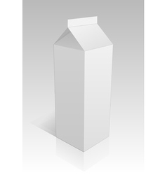 Milk carton vector image