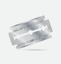 Razor blade vector image