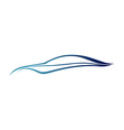 Blue speedy auto logo vector image