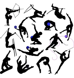 Sport - silhouttes vector image