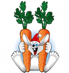 New Year's rabbit New Year's rabbit vector image