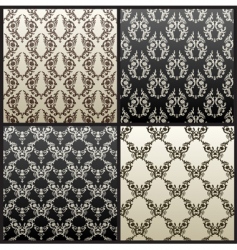 Vintage wallpaper pattern vector image