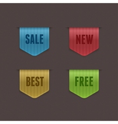 Quality ribbons vector image