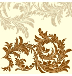 Vintage background with calligraphic detailed vector image