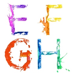 Blue paint brush stroke Royalty Free Vector Image