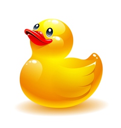 Rubber duck icon vector image