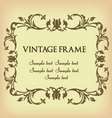 Vintage frame vector image
