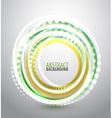 Shiny circle background vector image
