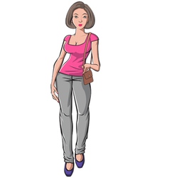 Women walking vector image