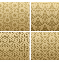 Vintage wallpaper pattern vector image