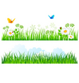 Grass border vector image