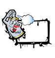 Graffiti cartoon vector image