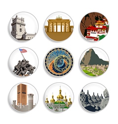 Travel destination badges - Set 4 vector image