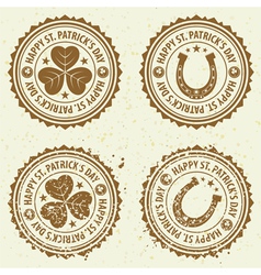 St patricks day stamps vector image