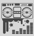 Boom box vector image