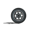 Auto wheel vector image