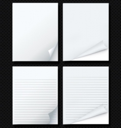 Blank pages vector image