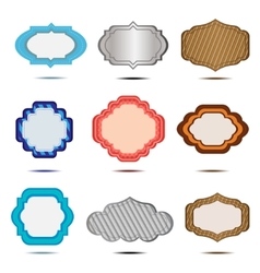 Set of labels vector image
