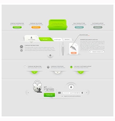 Web site template vector image