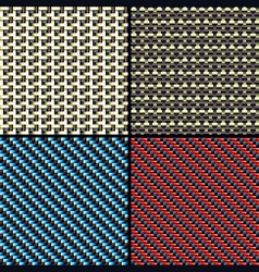Carbon fiber kevlar and decorative vector image
